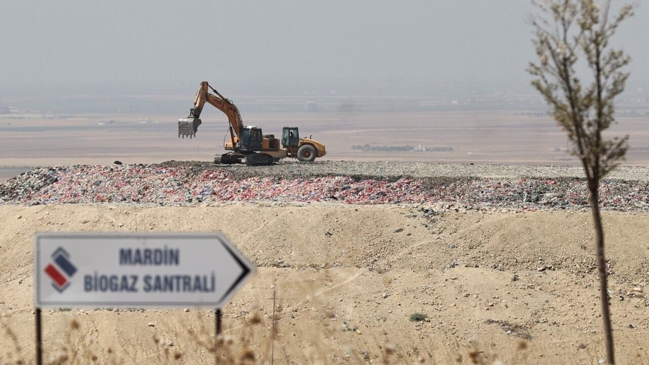 Mardin Biyogaz Santrali — saha ve iş makineleri