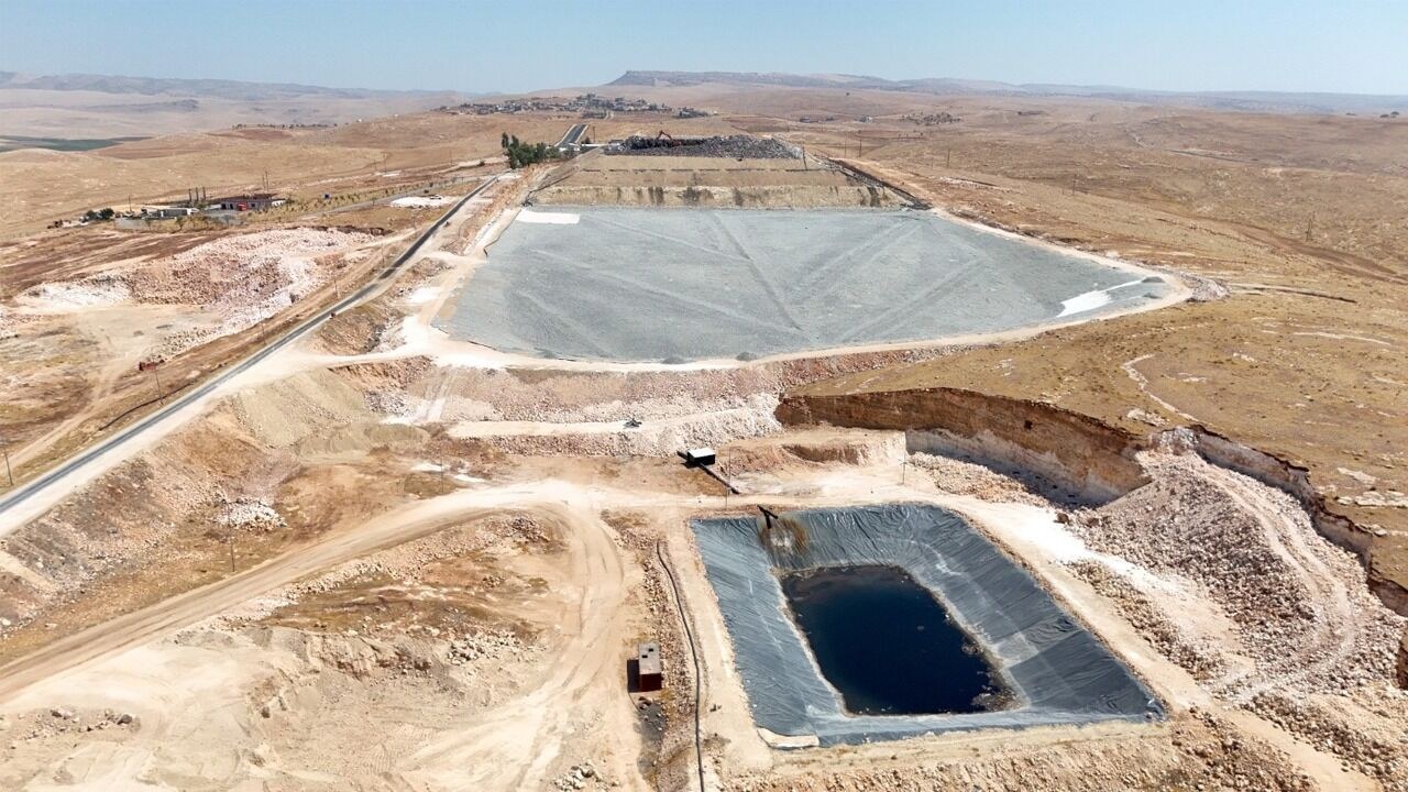 Mardin tesisi — membranlı hücre ve sızıntı havuzu